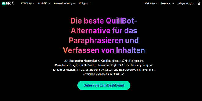 Was macht HIX.AI zur besten Alternative zu QuillBot?
